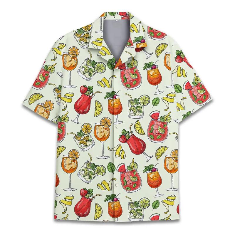 Hawaiian Men Shirt Animal parrot Graphic 3d Shirt For Men 2025 Summer Flower Print Hawaiian Shirts Beach Flower Men s Clothing S