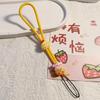 Wrist Rope Cartoon Cute Cute Cute Mobile Phone Rope Portable Adjustable Length Peach Blossom Rabbit Rich Accessory Phone Case