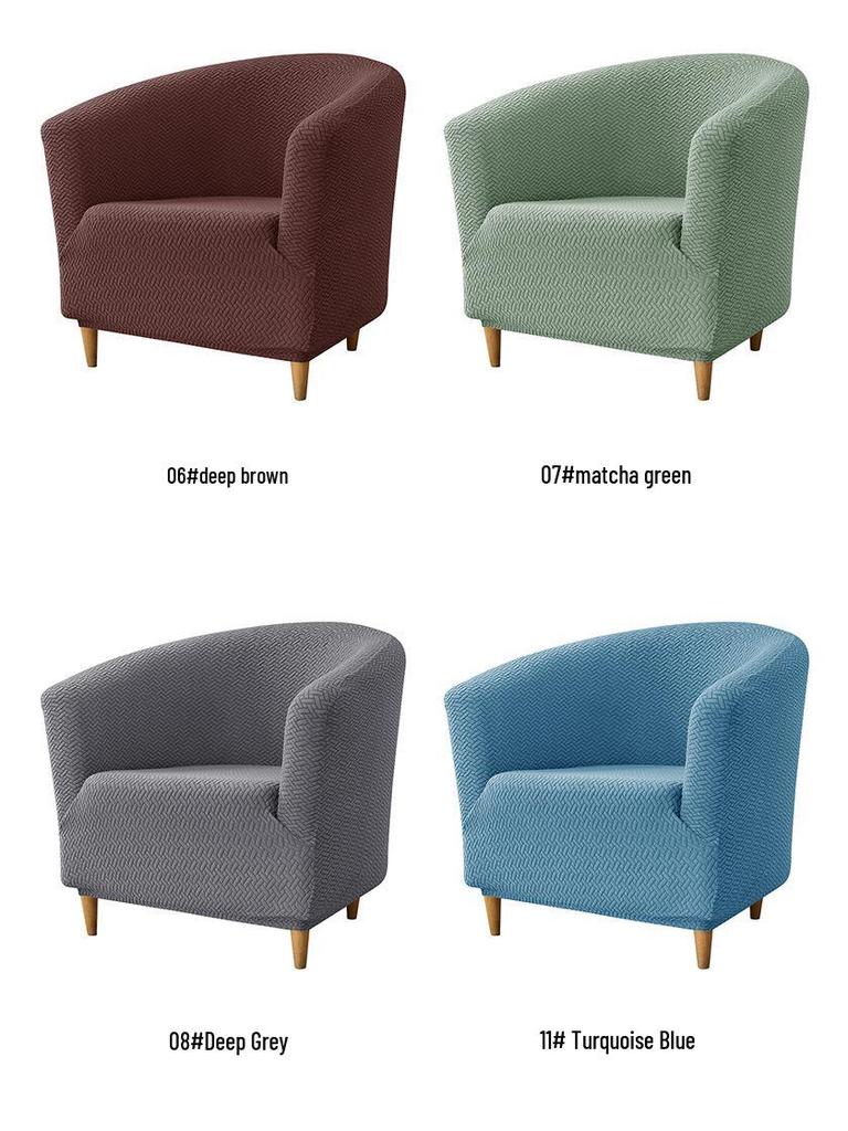 Thick Twill Non-Slip Semi-Circular Sofa Cover for Home or Hotel