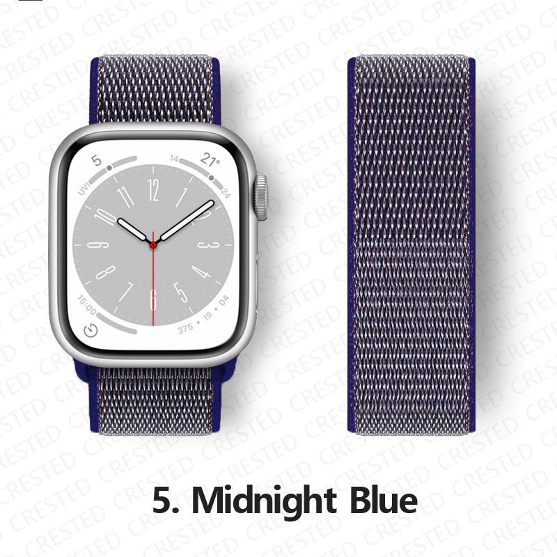 Nylon Strap For Apple Watch 10 Bands 46mm 44mm 40mm 45mm 41mm 49mm 42mm 38mm Bracelet Correa iwatch Series 8 se 7 6 3 9 11 40 mm
