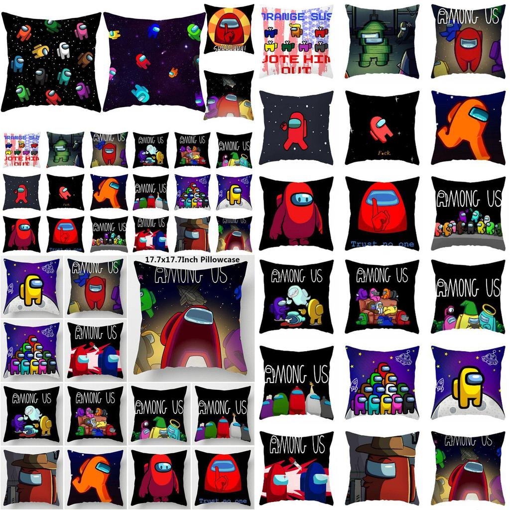 Pillow Game Case Throw Cushion Cover Home Sofa Decor Cartoon Square