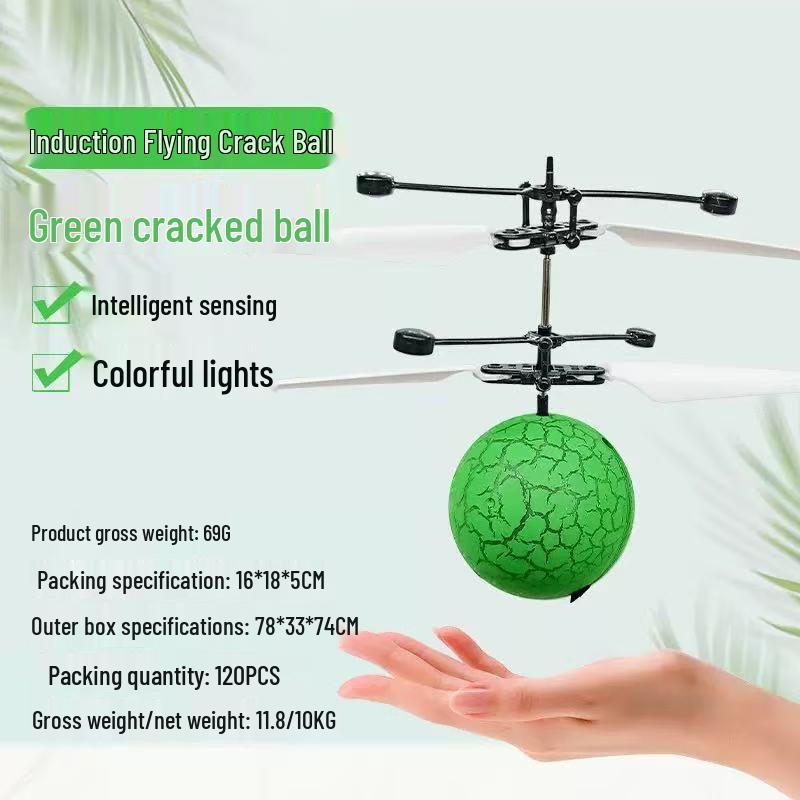 Douyin Induction Flying Luminous Hover Ball: Rechargeable Remote-Control Mini Drone Toy for Kids