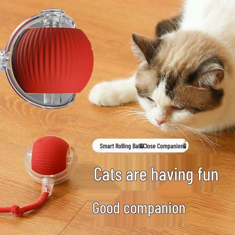 Intelligentes Ausweichen Elektrisches Katzenspielzeug zur Langeweilebekämpfung - Automatischer interaktiver Ball für Kätzchen und Katzen
