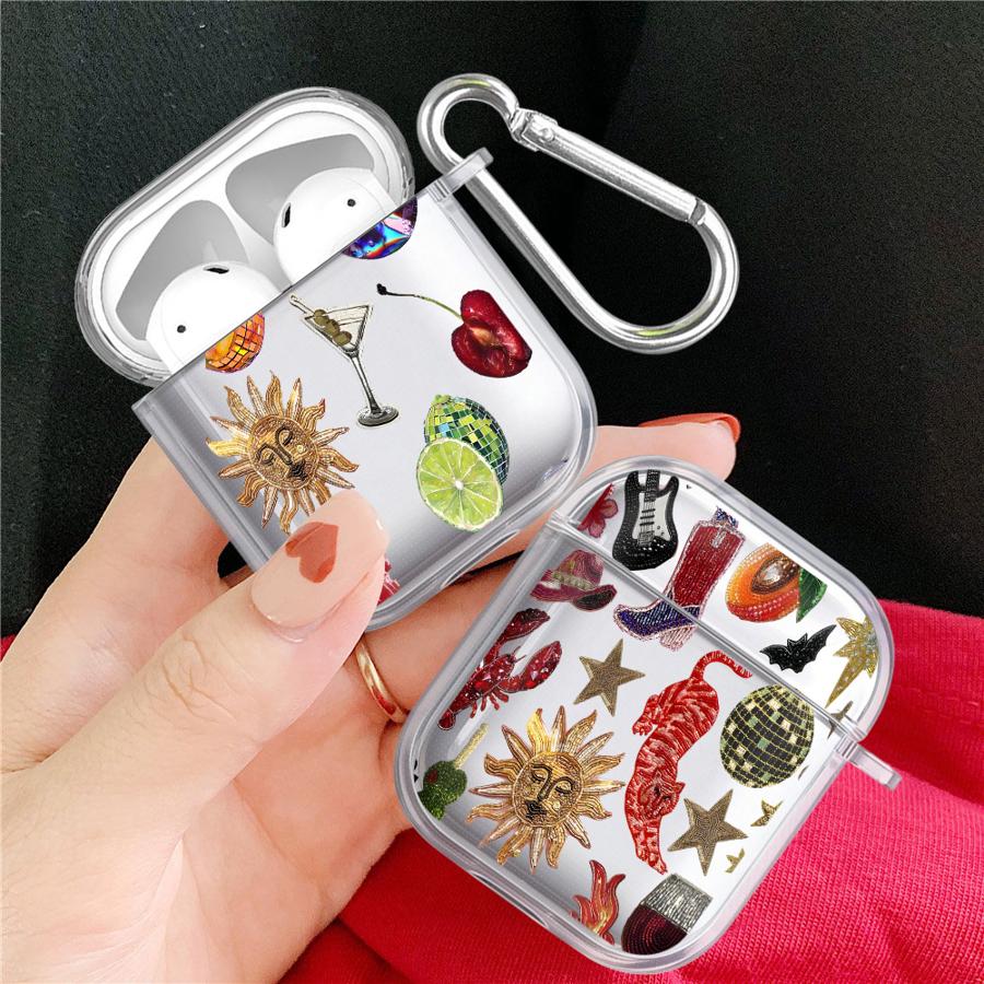 Autocollants Mode Coques Transparentes pour Écouteurs Coque Pour Airpods Pro Pro3 3 2 Pro2 4 1