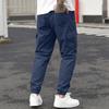 Pantaloni Cargo da Uomo Tuta Casual da Uomo Multi-tasche Vita Elastica Pantaloni alla Caviglia Autunno Sport Outdoor Pantaloni Monocolore