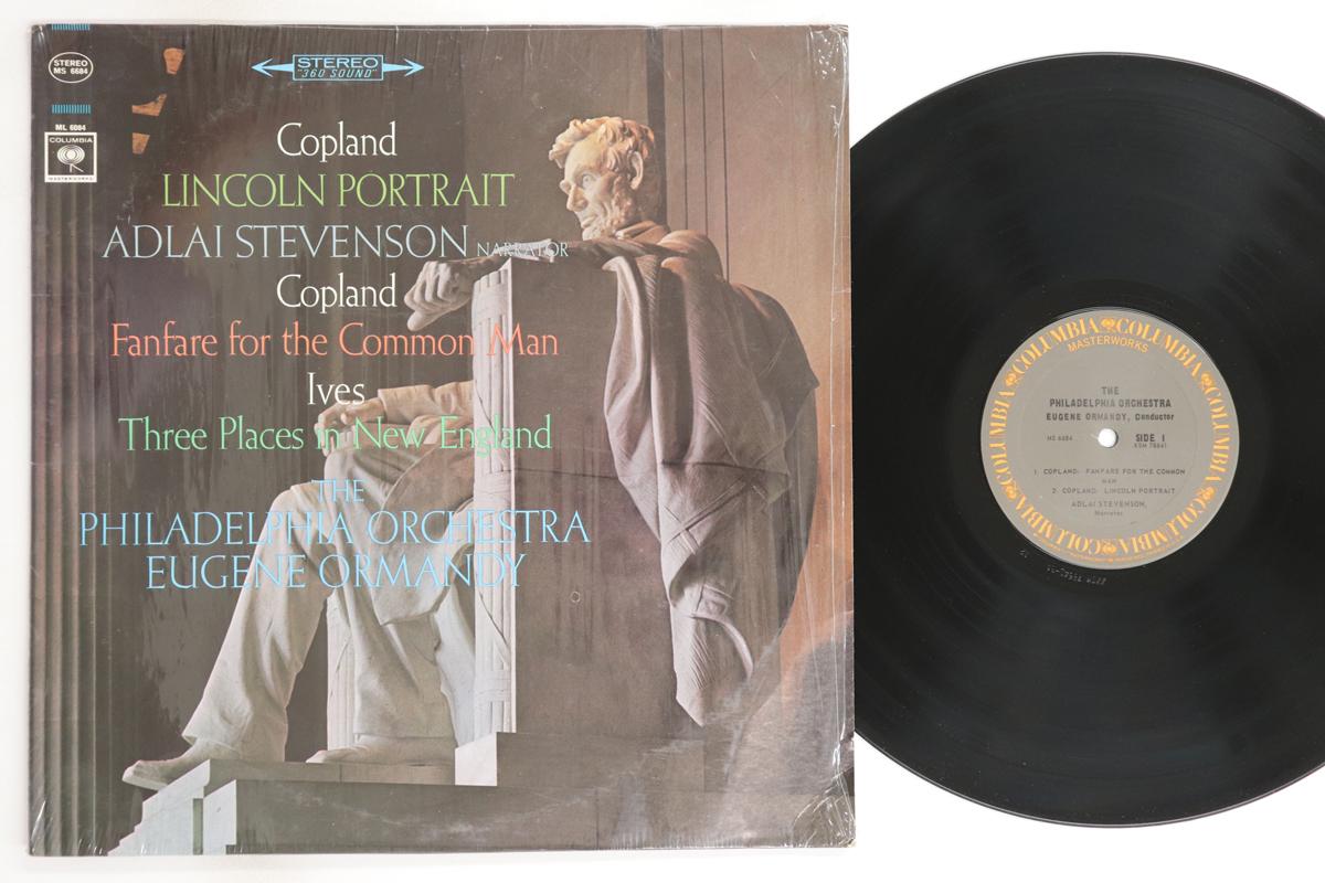 

LP Record EUGENE ORMANDY, PHILADELPHIA ORCHES - Copland Lincoln Portrait / Fanfare MS6684 COLUMBIA MASTER 1970 US Classical Used