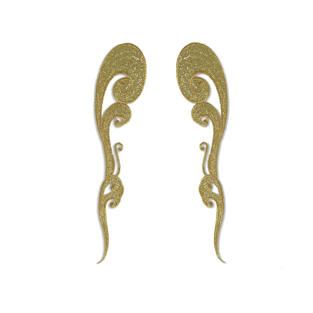 Gold And Silver Embroidery Pattern Cloth Sticker Stage Performance Clothing Opera National Ancient Style Clothing Accessories Diy Handmade Decal