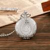 Vintage classic quartz pocket watch exquisite carved flip chain pendant men women pocket watches reloj