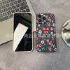 Bow flowers and plants are suitable for iPhone15 mobile phone case 14PROMAX all-inclusive 13 anti-drop 16/15 protective case 17
