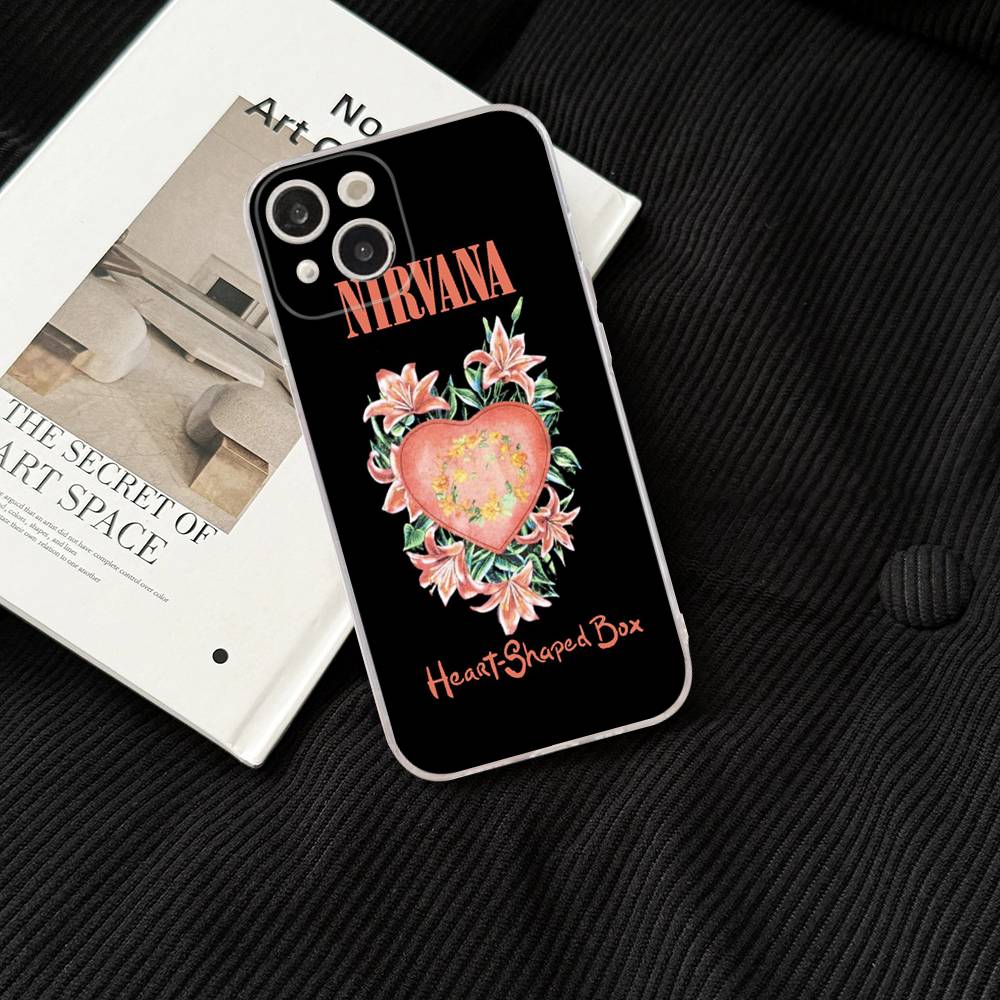 Band Hot N-NirvanaS Phone Case for iPhone 17 16 15 14 13 12 11 Pro Max Plus Soft Cover Personalized DIY