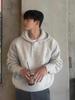 Men's Trendy High-Grade Half-Zip Hooded Sweater: Spring/Autumn Thickened Lazy Style Heavy Coat