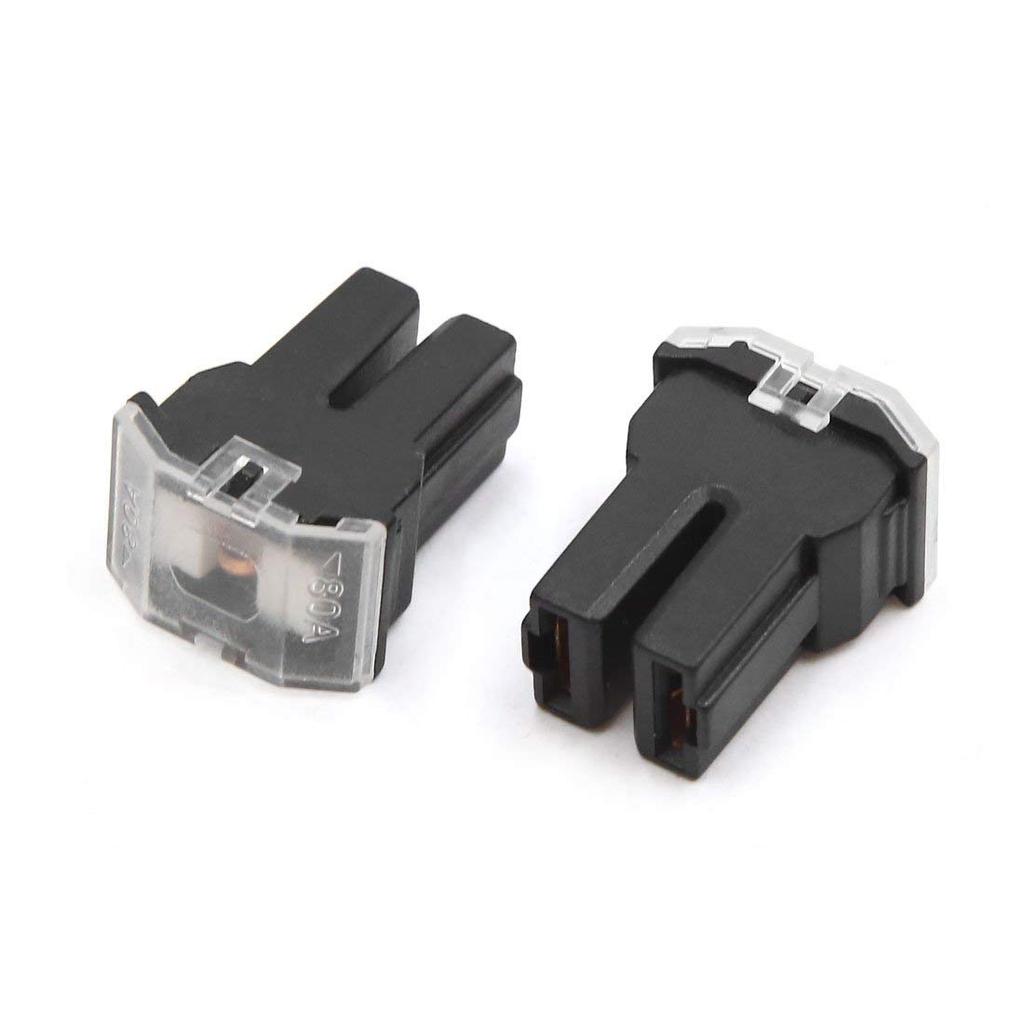 HOOWDAMY Car PAL Tridge Fuse 80A 32V Female Terminal Yellow Pack of 2 Car Fuse (80A)