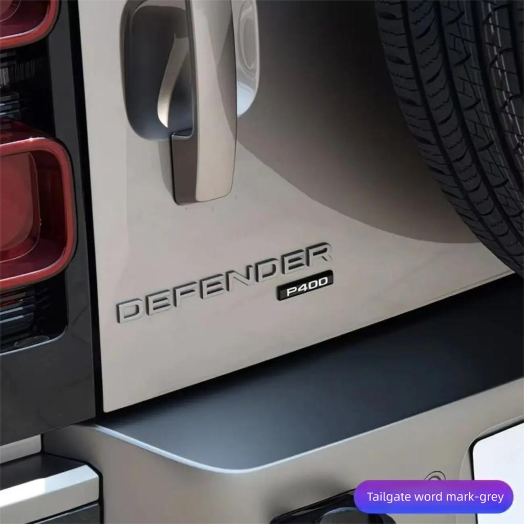 Letter Sticker for Land Rover Defender Hood, Front Bonnet Logo Emblem Badge, Exterior Decoration Modification FG3