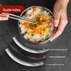 Meichu 20cm 1500ml Edelstahl 304 doppelwandig isolierte Schüssel
