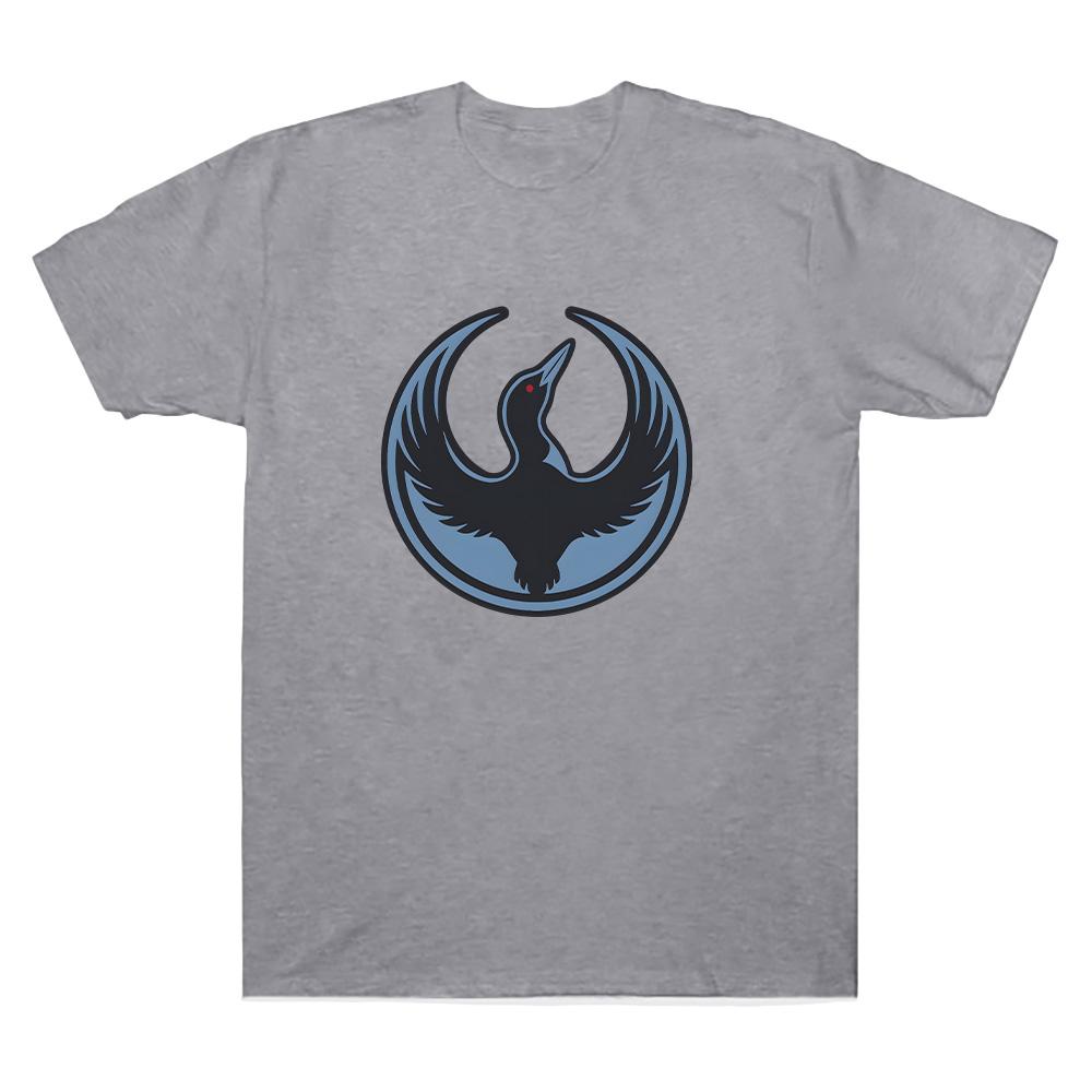 Rebel Loon Logo T Shirts Minnesota Rebel Alliance T-Shirt Crew Neck Combed Cotton Men Tees  Unisex Round Neck Short Sleeve Tops Men womens clothes