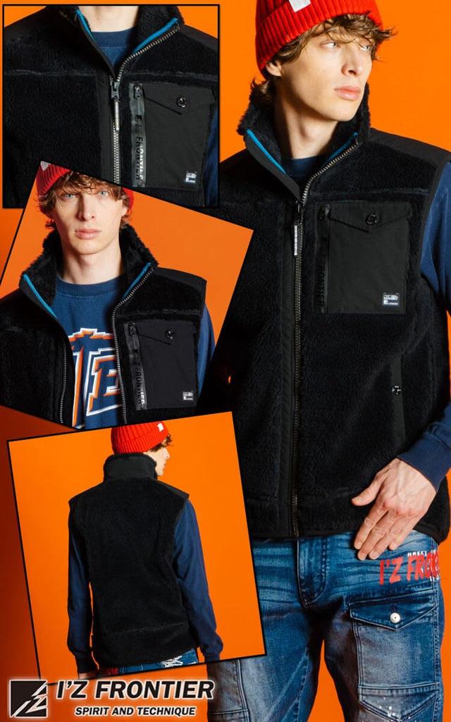 Hybridní fleecová vesta Wind Block Boa 8817 Light Cold Protection M 5 Černá [Eyes Frontier]