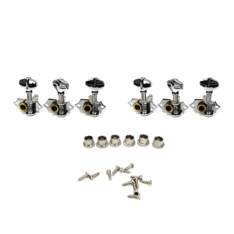 6Pieces Metal Guitar Tuning Machines Suitable for Professional Musicians Seeking Superior Sound and Robust Construction