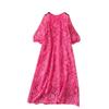 Dress Retro Exquisite Hollow-out Crochet Loose Lace