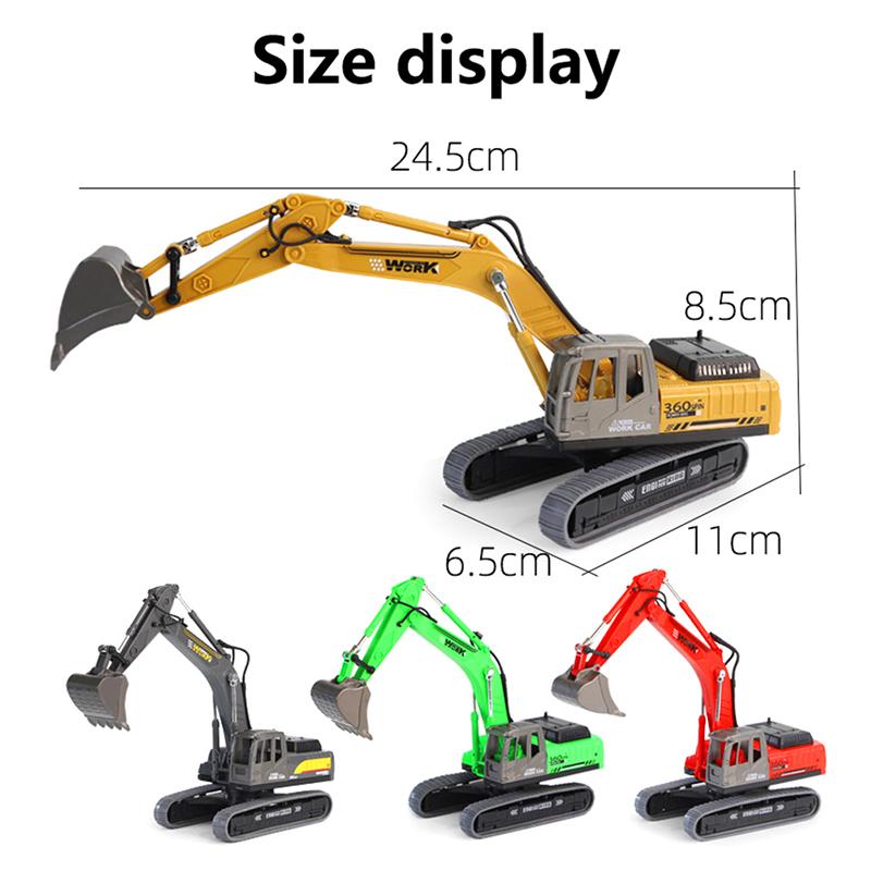 

Inertia Excavator Model Engineering Vehicle Children Toy Gift оранжевый