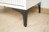 Set of 4 Furniture Legs Anchor Black Matte Height 13 Cm
