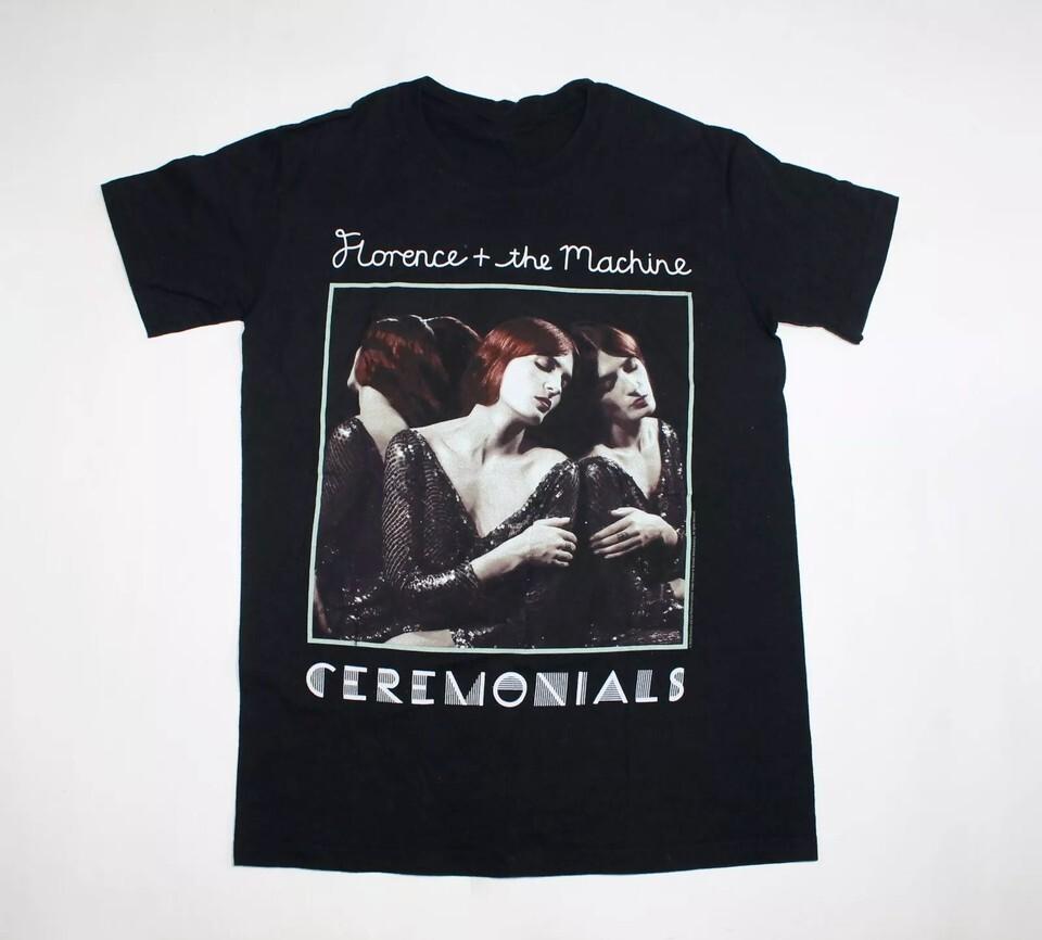 Vtg Florence And the Machine Tour Cotton Black Full Size Unisex T Shirt KN013 XXL