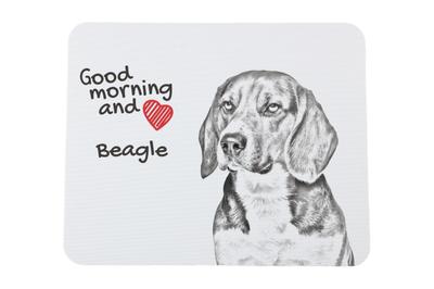 Beagle - Mouse Pad with Print, Personalized Dog-themed Mouse Pad, Unique Gadget for an Office Worker by Art-Dog Brand