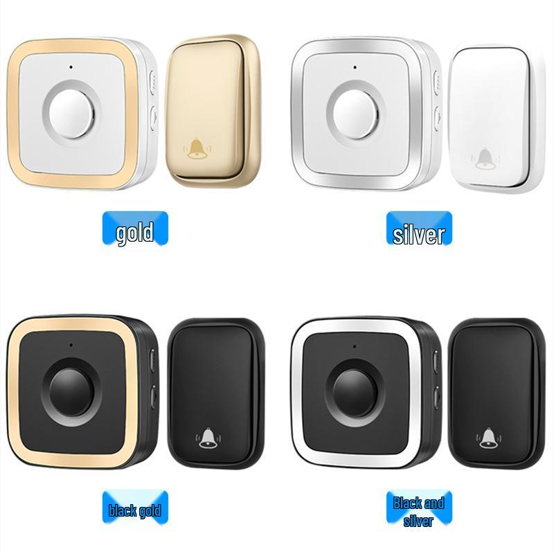 Self-Powered Wireless Doorbell, Long-Range Remote, Waterproof Call Bell for Home & Elderly