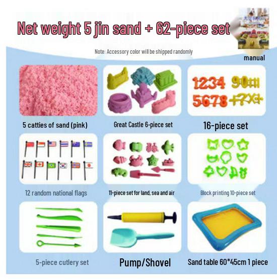 Non-Toxic Colored Kinetic Sand Refill - Safe for Children, Food-Grade Playground Toy