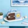 Shell Pattern Marine Drawstring Stationery Bag For Middle School Girls