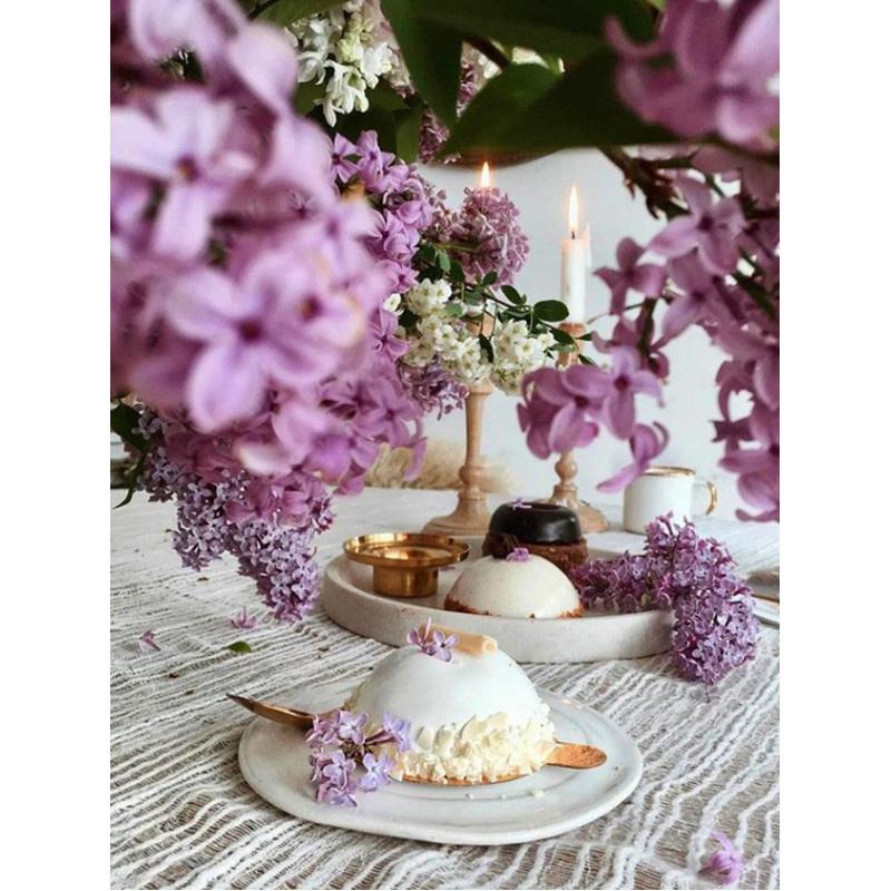 

5D DIY Алмазная картина Красивый фиолетовый цветок Алмазная вышивка Набор для вышивки крестом Полный горный хрусталь Мозаика Домашний декор Square 20x30cm