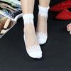 5 Pairs Ladies Ultrathin Lace Silk Socks Transparent Crytal Stretch Women Soft Elastic Breathable Socks