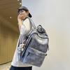 Schoolbag new ins college students versatile tie-dye schoolbag simple and fashionable large capacity junior high school students computer backpack