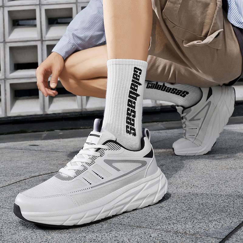 Neue Herren Multifunktionale Atmungsaktive Mode Sport Komfort Mesh Weichsohlige Sportschuhe 39-47 Dreifarbig