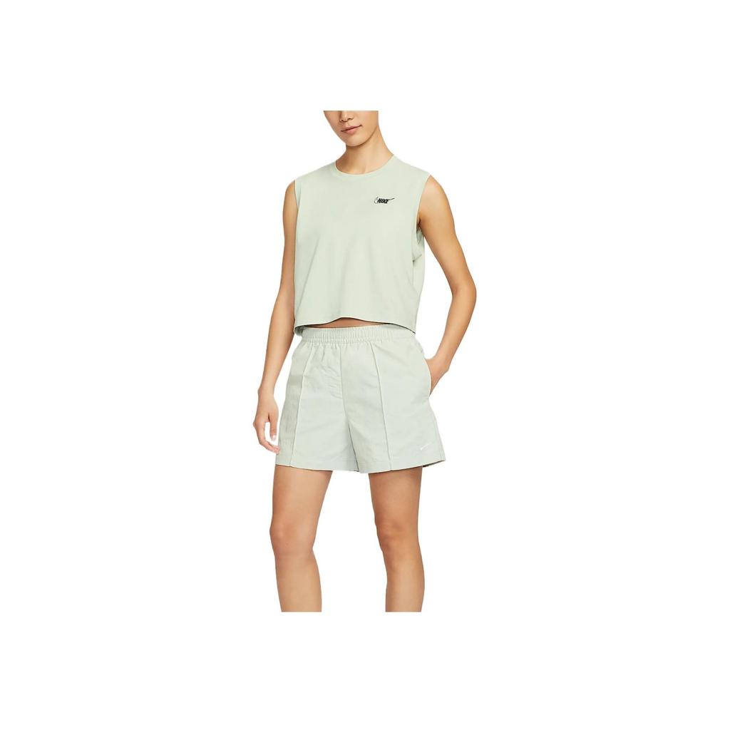 Nike Sportswear Everything Comfortable Soft Skin-Friendly Minimalist Three-Quarter Casual Shorts Women Shorts Light-Silver White FV6623-034