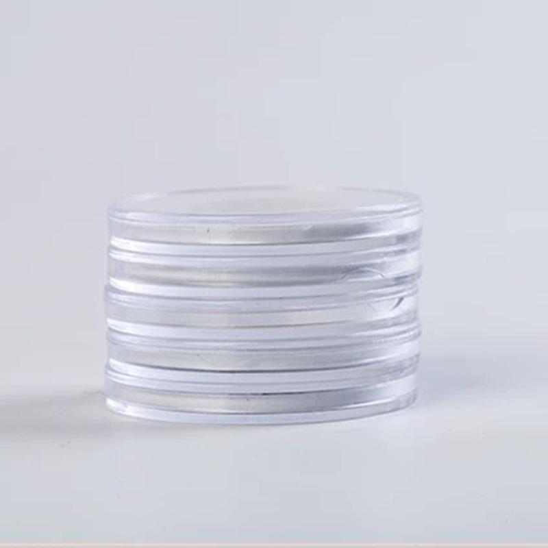 Clear Round Plastic Coin Holder For Easy Viewing And Display Of Collectible Items With Protective Cover