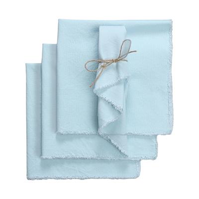 4PCS Rustic Style Cotton Linen Napkins Eco-Friendly Solid Color Cloth Napkins Soft Decorative Linen Table Decor Food Backgrounds