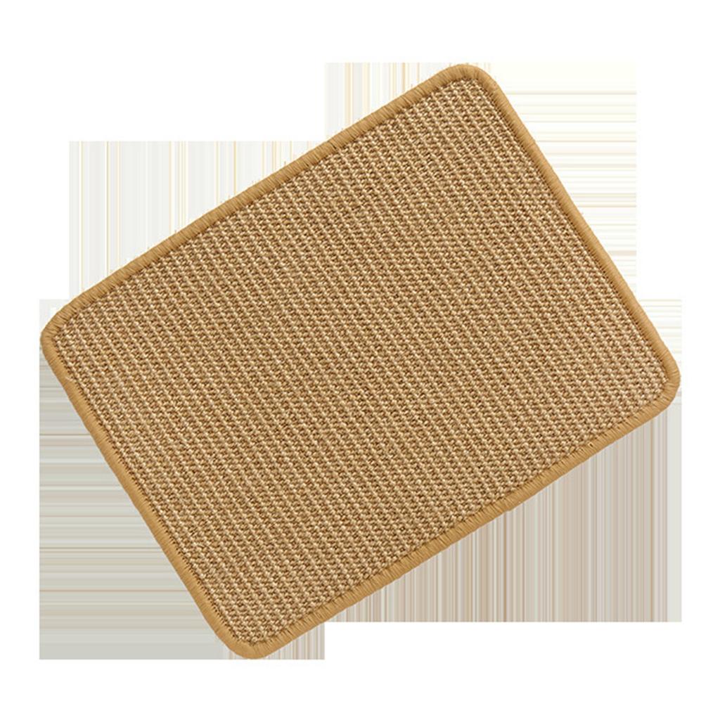 Natural Sisal Cat Scratcher Mat Horizontal Cat Floor Scratching Pad Rug Scratch Pad For Cat Grinding Claws & Protecting Furniture 20*31in