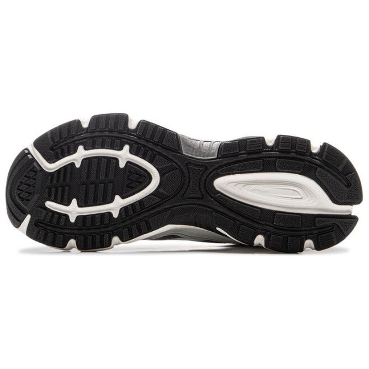 New LiNing Getaway Cushioning Anti-Slip And Wear-Resistant Rebound Low-Top Casual Running Shoes Men's Gray Purple ARXV003-2