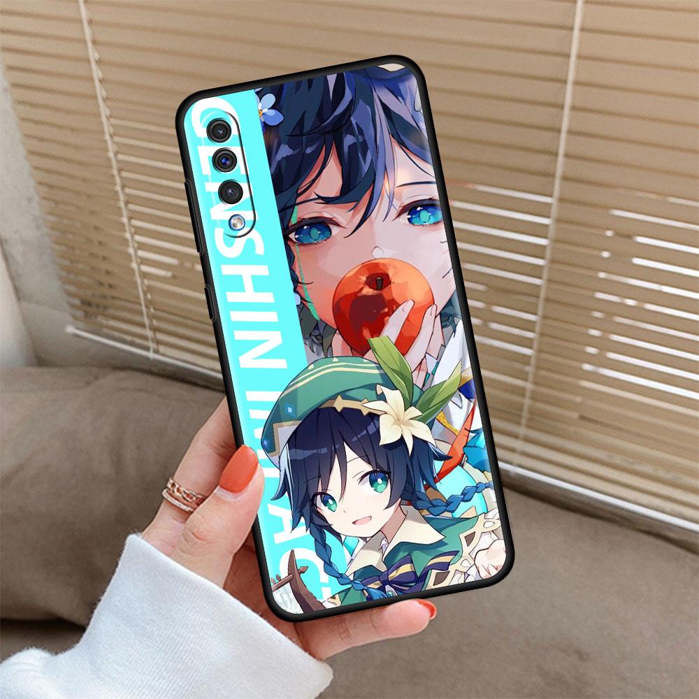 Genshin Impact Game Phone Case For Samsung Galaxy A50 A20e A20s A02s A03 A70 A52 A51 A30 A10 M52 M31 S7 Black Fundas Cover