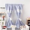 Miniature Decorative Window Curtain Stripe Curtain Accessory For 1/12 Dollhouses Scene Bedroom Landscape Accessories