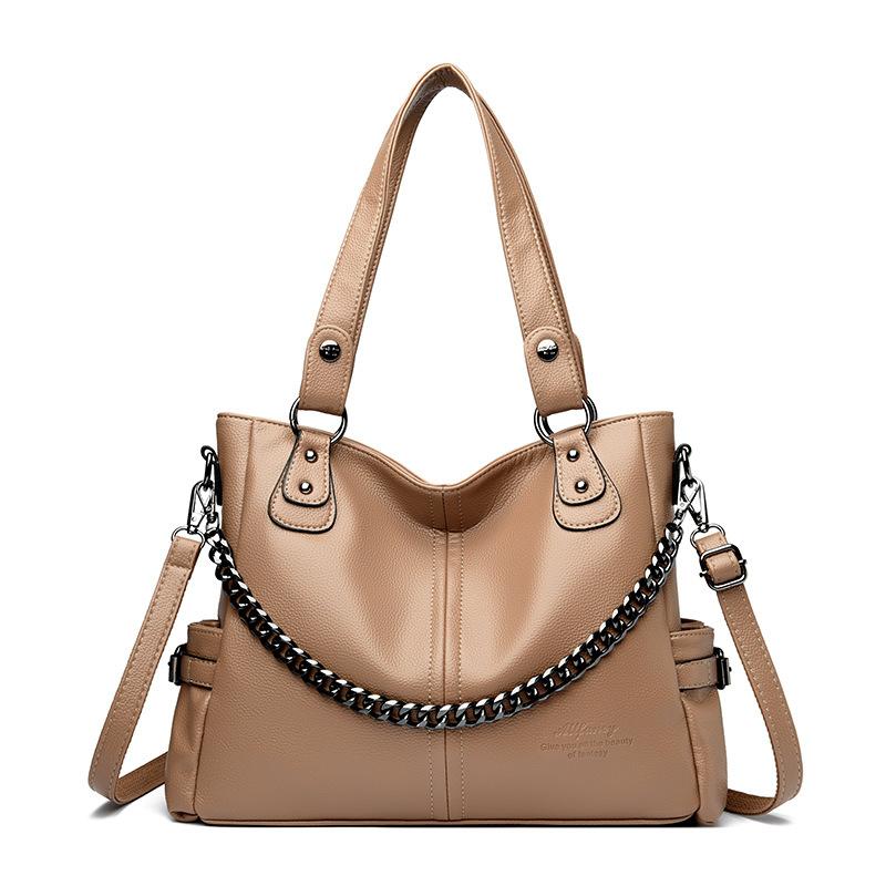 Tote Bag: A Fashionable Women's Single-shoulder Bag with Soft Leather and Large Capacity, A Hand-held Crossbody Bag