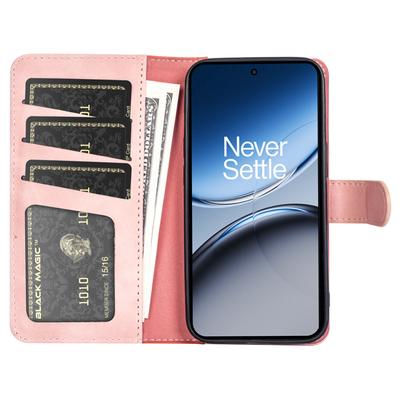 For OnePlus Nord 4 Wallet Case Leather Phone Cover Splicing Color