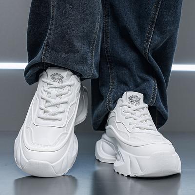 Men's Casual Sneakers with Thick Soles Comfortable Outdoor-Ready Slip-Resistant Durable Minimalist Style Essential Basics