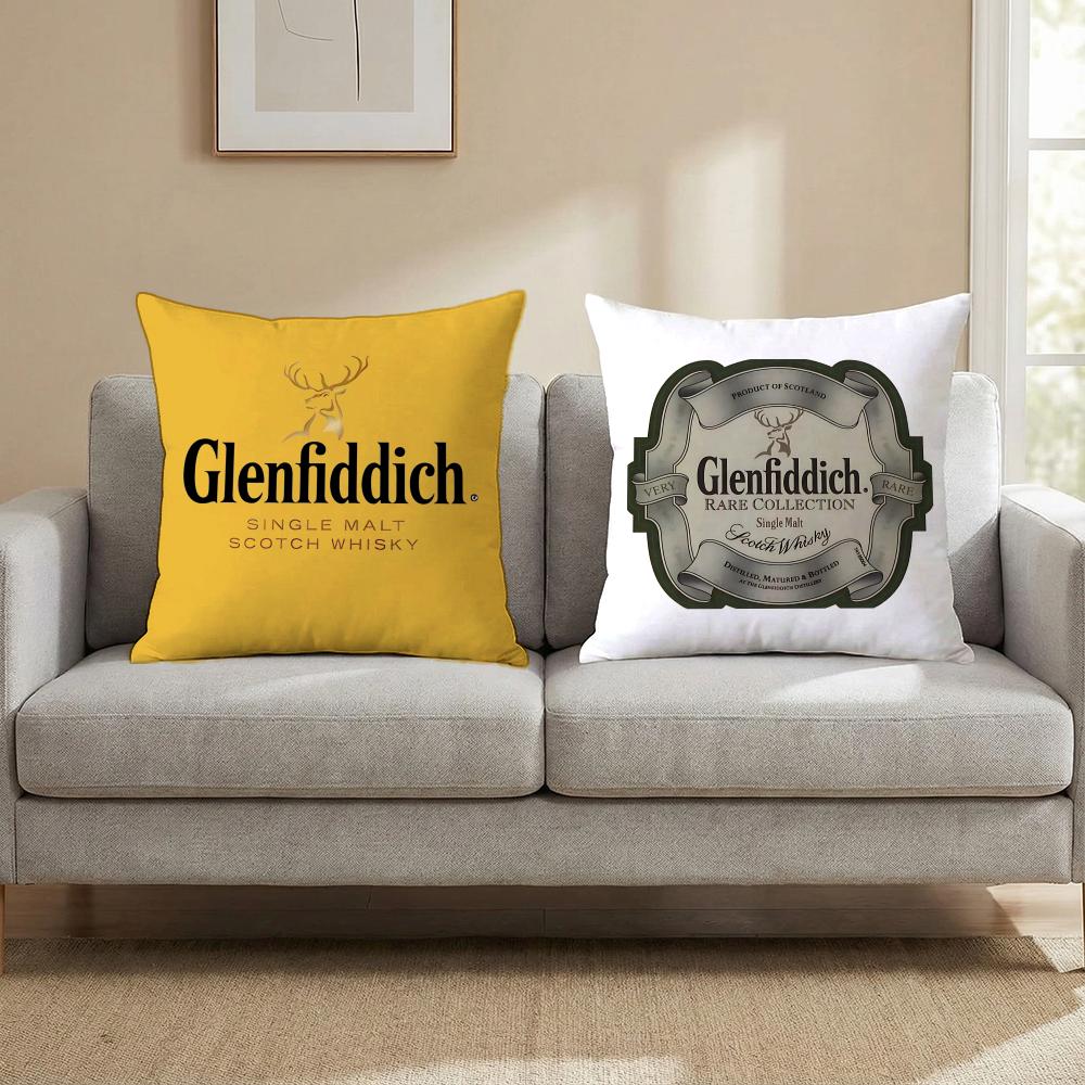 Alcohol Glenfiddich Cushion Cover Cushion Cover Set 4Pcs 50X50 45X45 40X40 Pillowcase Decorative Sofa Home Decor