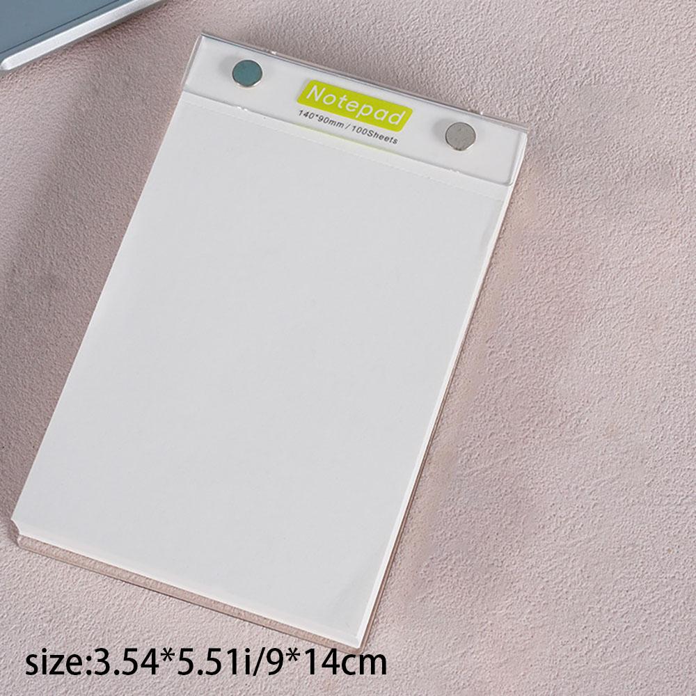 

Acrylic hard shell memo pad, removable board clip paper pad, portable notebook, detachable horizontal grid notebook