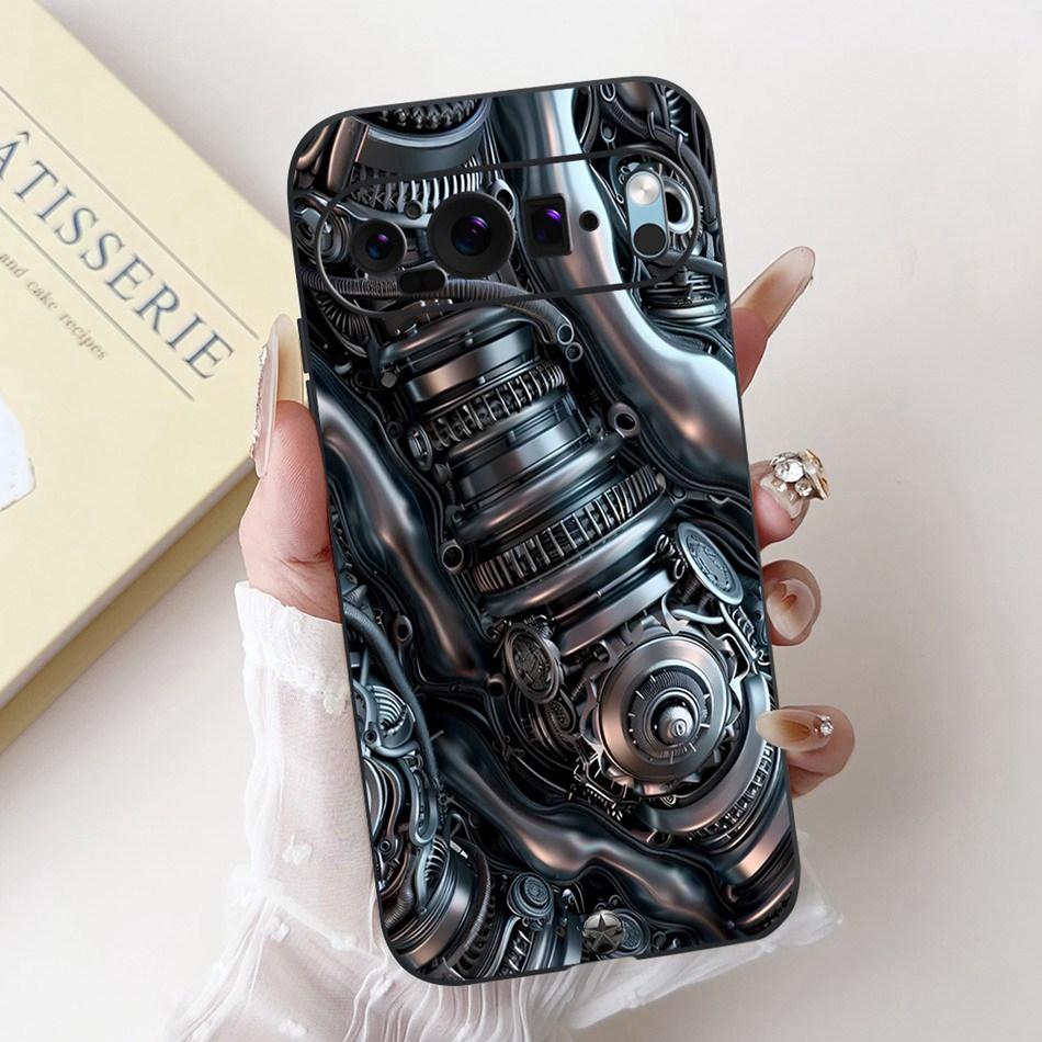 For Google Pixel 9 Pro 9A Pixel9 New Fashion Dusk Beach Painting Phone Case For Google Pixel9A 9 9Pro Black Silicone Soft Case