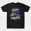 Men Black Print T-shirt Hr Ute And Sedan Classics No-Cut Transfer Paper Print Cotton Tshirt
