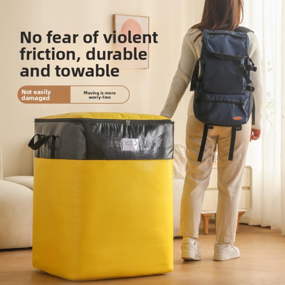 Heavy Duty Moving Bags Thickened Waterproof Storage Packing Bags Woven Tote for Clothes Bedding Luggage Organizer Reusable Moving Supplies