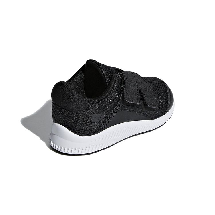 Adidas Fortarun X Round Toe Lace-Up Durable Breathable Low-Top Walking Shoes Baby Shoes Black B96231