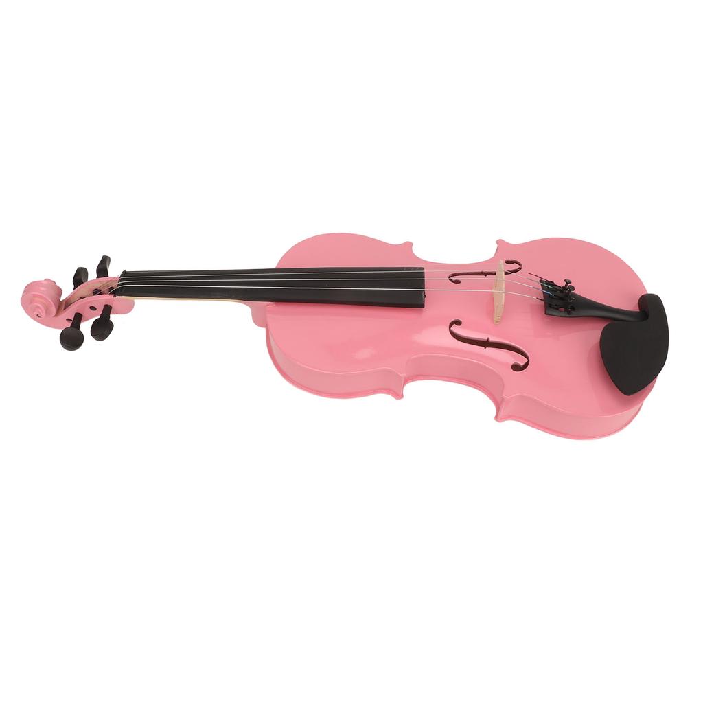 Skrzypce akustyczne 44 dzieci dorośli początkujący zestaw startowy z pudełkiem kalafonią podpórka pod ramię mikser smyczek